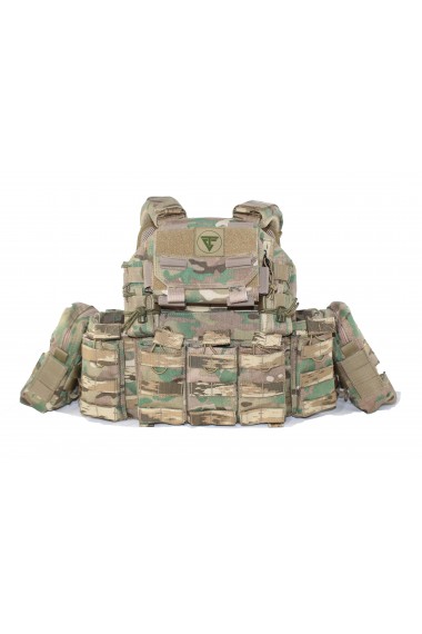  TAM TAKIM AÇIK CEP BALİSTİK PLAKA TAŞIYICI YELEK 5.56mm   SF0206-MULTİKEM KAMUFLAJ